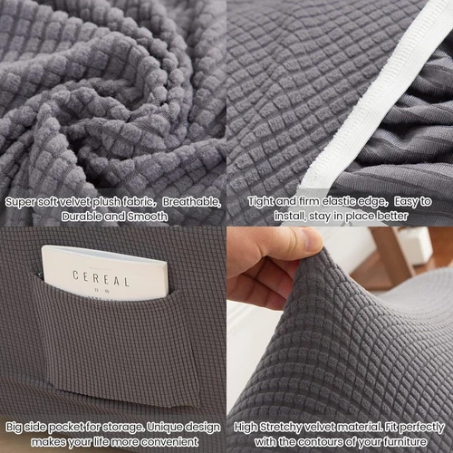 Elastischer Relaxsessel 1-Sitzer Sofa Bezug Schoner Liegesessel Bezug Schoner - Bild 10 von 56
