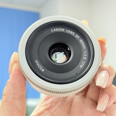 Canon EF 40mm F/2.8 STM Pancake Lens  White Tested