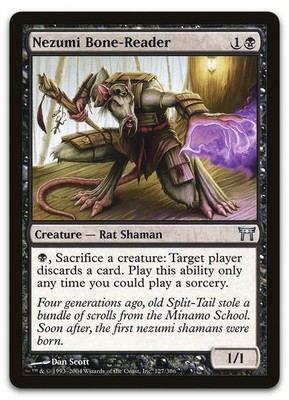 Nezumi Bone-Reader #127 (NM) Champions of Kamigawa CHK Magic MTG