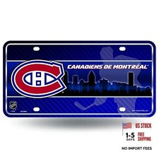 NHL Hockey Metal Auto Tag 6" x 12" - Great for Truck/Car/SUV Montreal Canadiens