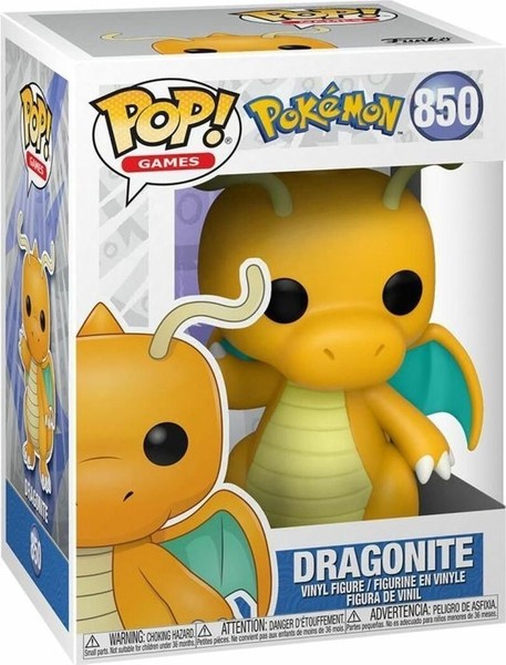 Gadget -D- Pokemon: Funko Pop! Games - Dragonite (Vinyl Figure 850) Funko-image