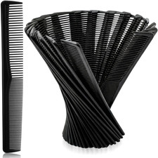 Hestya 36 Pack Hair Comb Bulk 7 Inch Carbon Fiber Cutting Comb All Purpose for M