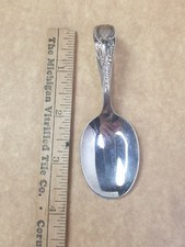 Silver Plated Bent Handle Baby Spoon Oneida Community
