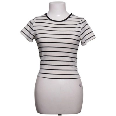 Bally Basic, T-shirt, Größe: S, Weiß/Schwarz, Elasthan/Bio-Baumwolle #rIX