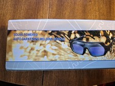 Solar Powered Auto Darkening Welding Goggles LCD Glasses with Adjustable