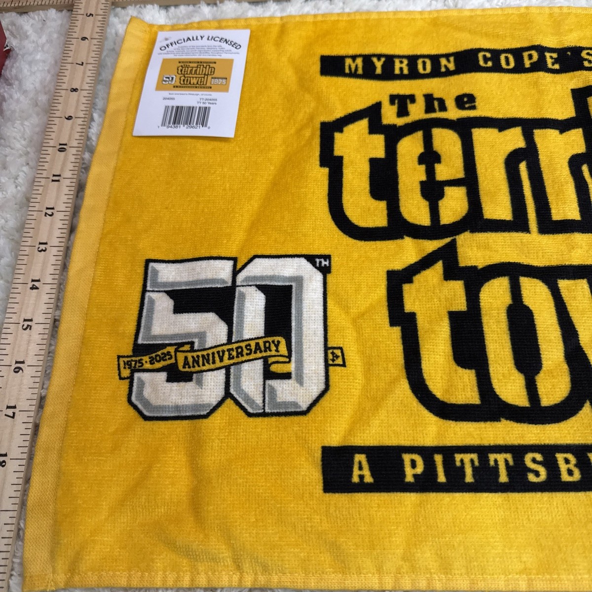 Pittsburgh Steelers 50th Anniversary Terrible Towel | eBay