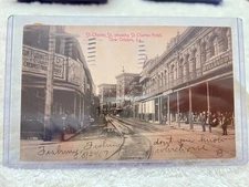 Early 1900's Billiard Post Card. Card Is In A Sleeve Then A Hard Plastic Case