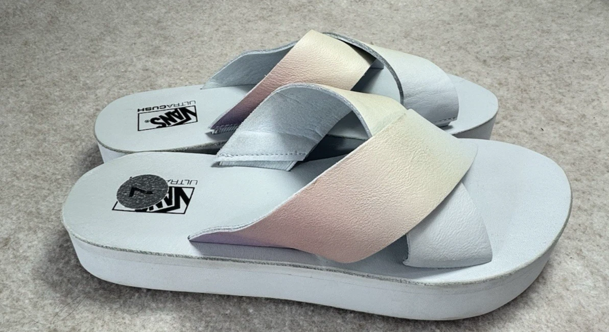 Sandali donna Vans ultra comodi con cinturino incrociato plateau taglia 7