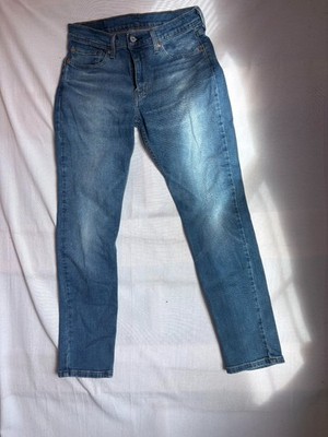 Levi's 511 Jeans Men's 32x32 Slim Fit Straight Leg Mid Rise Whiskers Denim Blue