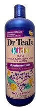 Dr Teal`s Kids 3-in-1 Elderberry Bath, Body Wash & Shampoo Boost & Renew - 20 oz