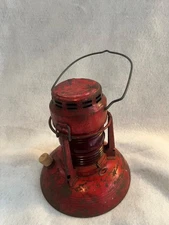 Vintage Dietz Traffic Guard Lantern No. 40 Red Barrel Globe Syracuse NY USA