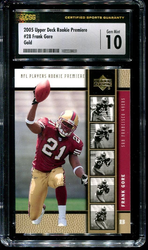 Frank Gore Upper Deck Rookie Premiere #28 Gold