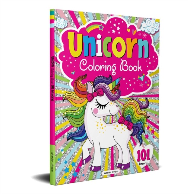 Unicorn Colouring Book 101 Artworks by Wonder House Books (Paperback Book)