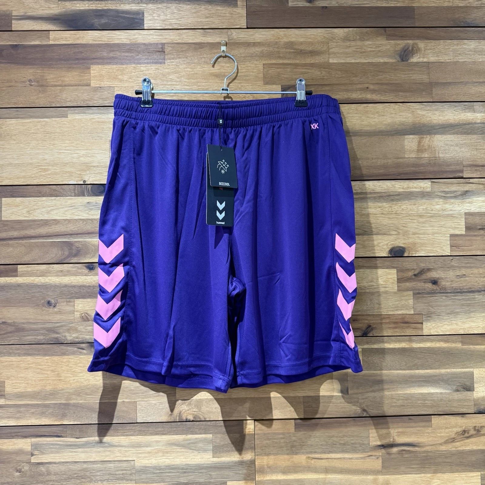Hummel Core XK Poly Shorts Purple / Pink Size Large New With Tags