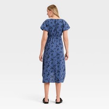 Women's Puff Short Sleeve Midi Sundress - Universal Thread