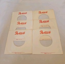 45 RPM 7" RECORD SLEEVES CO. SLEEVE 6 PACK SEE PHOTO Portrait Records SLV397