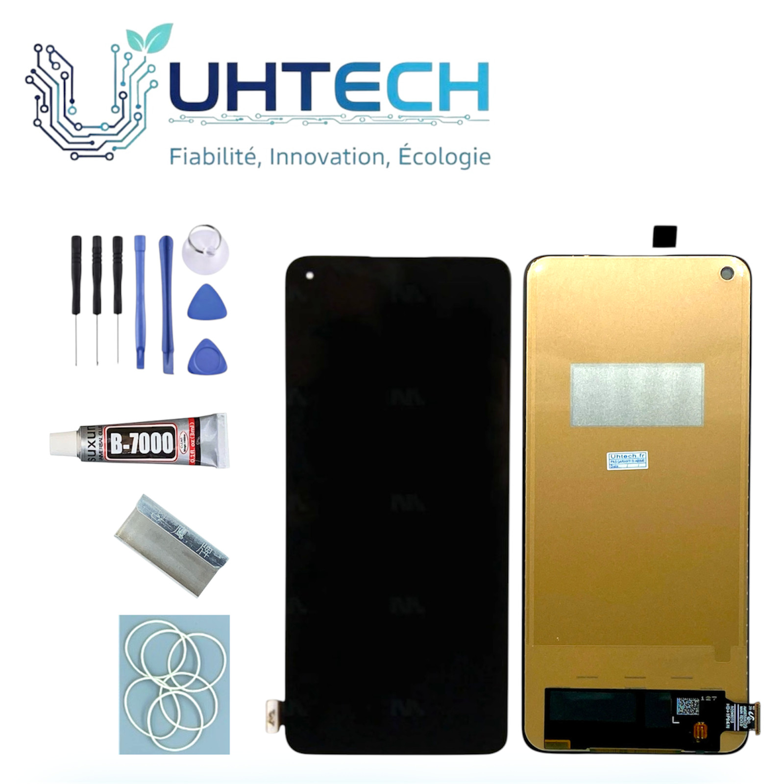 Dalle TFT noire pour OnePlus 9 LE2113 avec tactile haute sensibilité