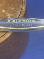 VGT. GRANTS Scotch WHISKY Coltello Pubblicitario Aprilettere "Finché sei in piedi"