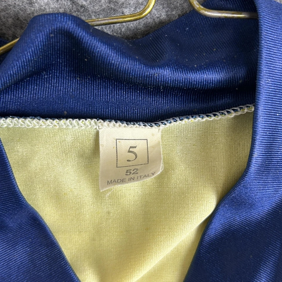 Biemme Cycling Skinsuit Mens Large EU 52 Yellow Blue Short Sleeve Made in Italy - Image 4 of 4