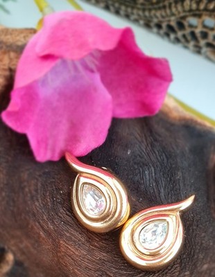 Pierre Lang Gold Plated Clip On  Earrings