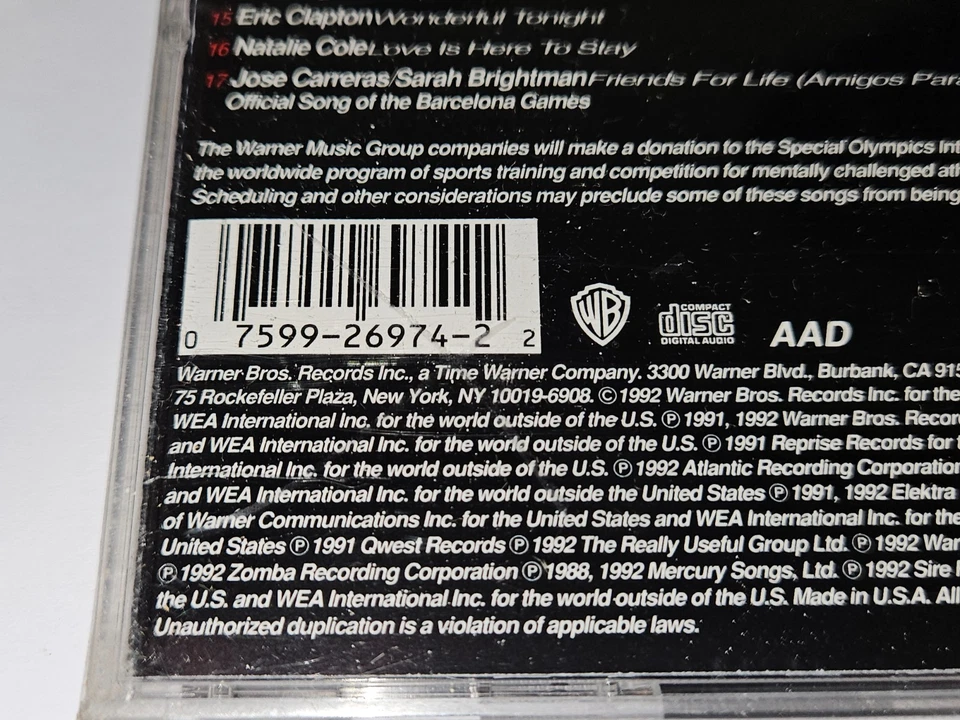 Barcelona Gold CD 1992 Olympics 17-Song Compilation Freddie Mercury *NEW/SEALED* - Image 4 of 4