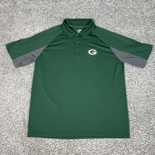 Green Bay Packers Polo Shirt Mens XL Green NFL Football TX3 Cool Team Apparel