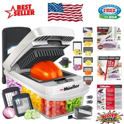 The  8-Blade Vegetable Chopper & Mandoline Slicer - Dishwasher Safe