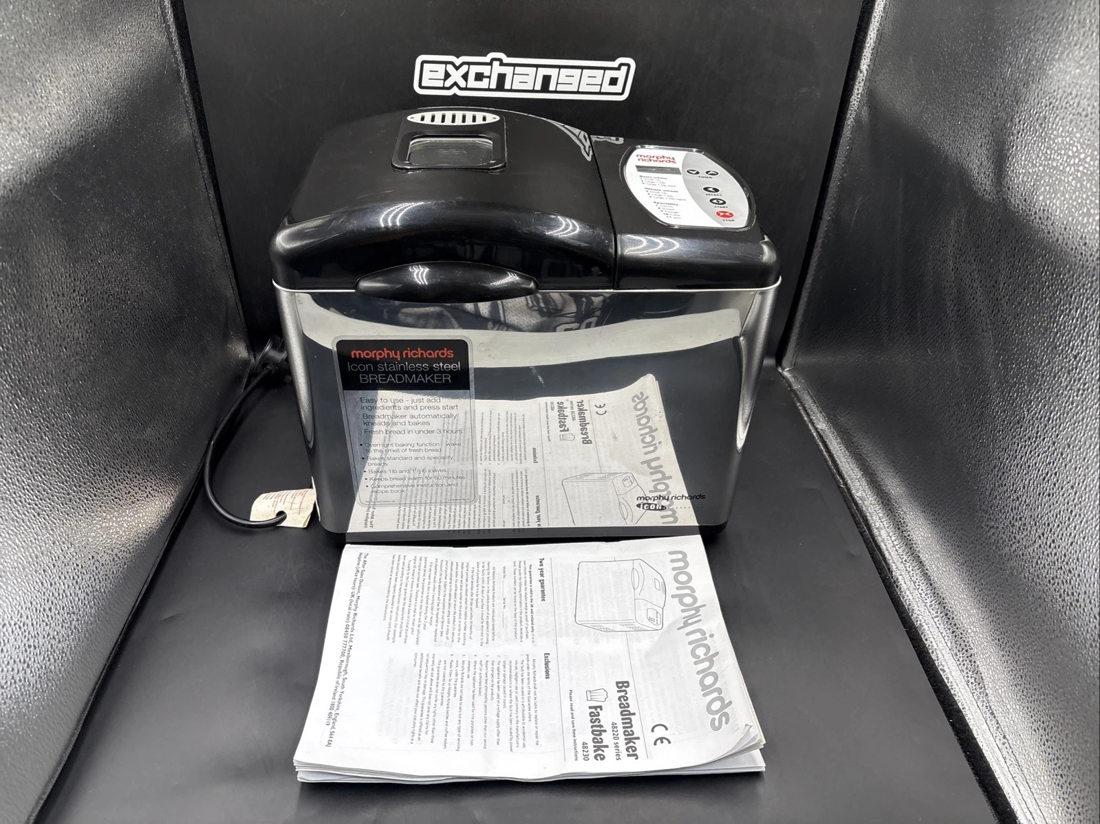 Morphy Richards Fastbake Bread Maker 48230 - With Recipe & Instruction Manual
Opens in a new window