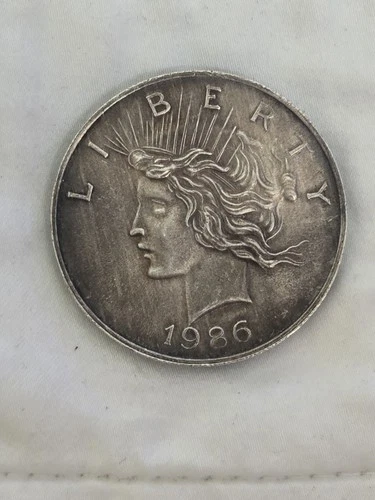 LIBERTY BUST TRIBUTE ART ROUND, 1 oz. .999 SILVER, 1986!