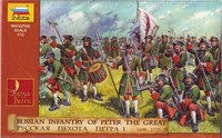 1:72 Zvezda Russian Infantry (Peter The Great) Kit Z8049 Modellbau