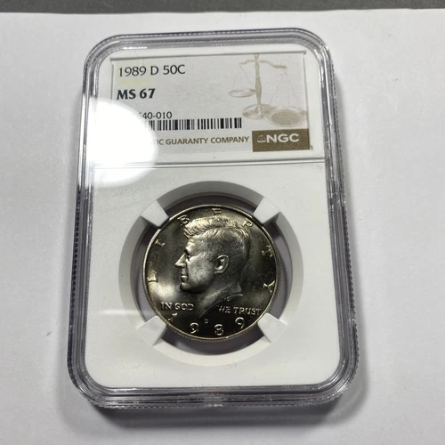 1989-D 50c Kennedy Half Dollar NGC MS67 Item 9603
