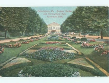 Divided-back GARDEN SCENE Philadelphia Pennsylvania PA d/20 AF7076