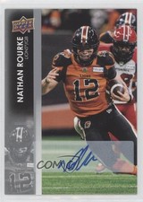 2022 Upper Deck CFL Auto Nathan Rourke #1 Auto 0dx9