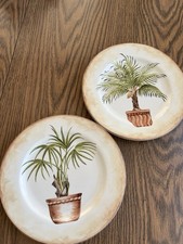 American Atelier At Home Tropical Palm -2 saled plates 5185 series