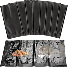 8 Pcs Large Sticky Mouse Glue Traps Black Sticky Rat Trap That Work for Rats Roa