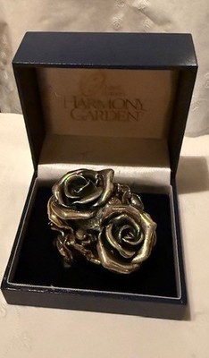 Harmony Kingdom Double Rose Sterling LE 861/1500 Martin Perry Retired 1999 New P