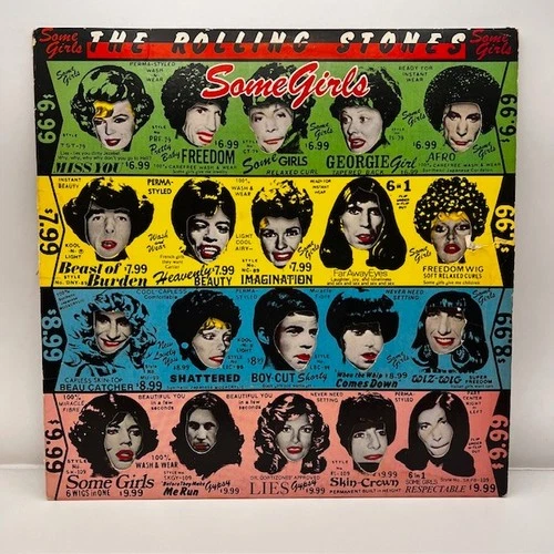 Rolling Stones Some Girls 1978 1st RI Press w/Die-Cut Sleeve & Insert COC 39108