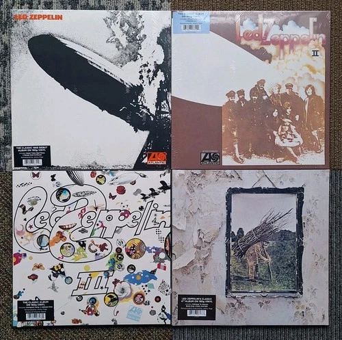 Led Zeppelin Vinyl - First 4 LP Record Albums - I II III IV 1 2 3 4 - New Sealed