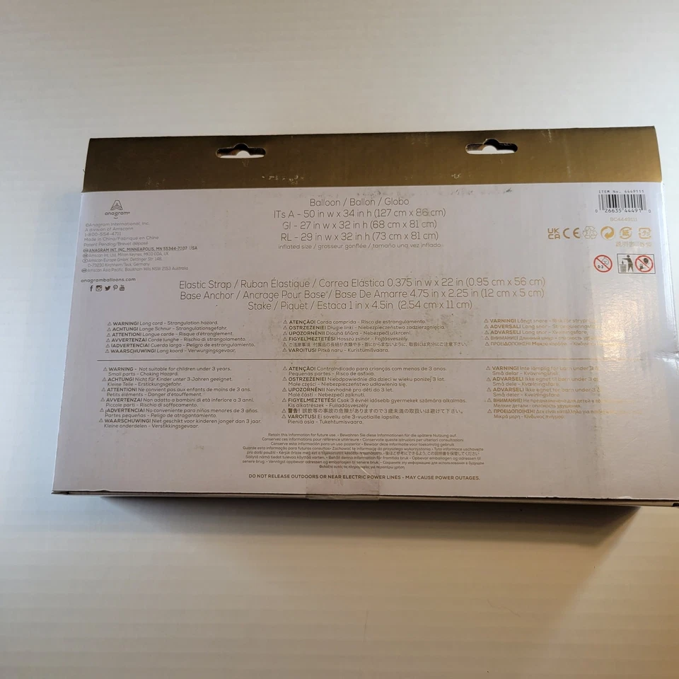 It’s A Girl Globos 106"x 34" Sin Helio Baby Shower Decoración Anagrama AirLoonz Rosa Foto 3 de 4