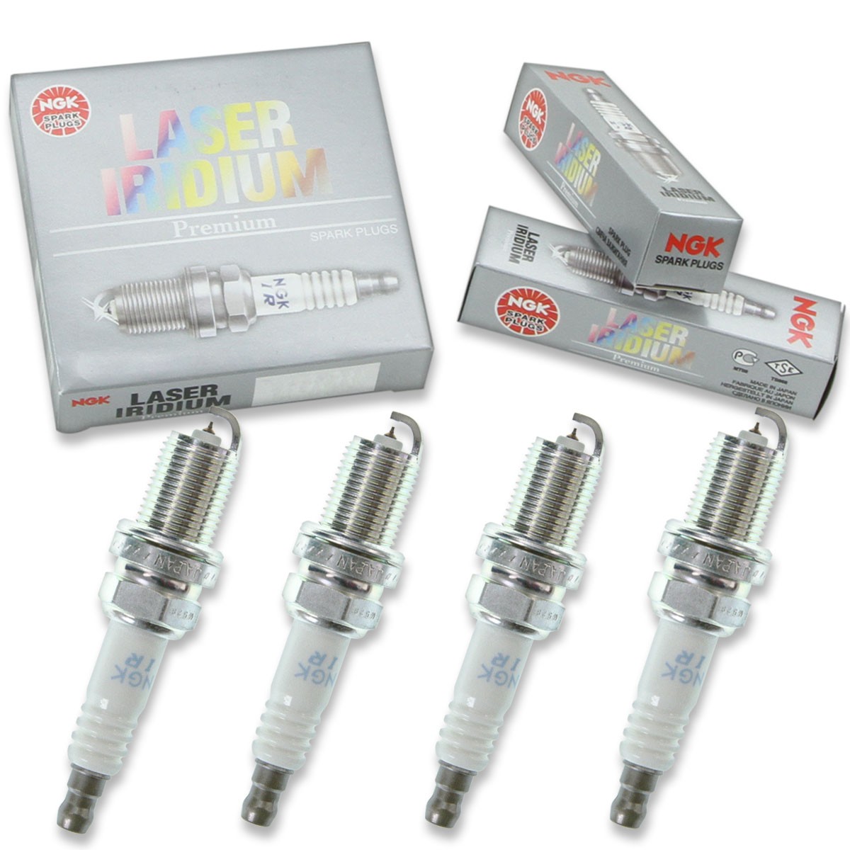 4 pc NGK 5344 IFR6D10 Laser Iridium Spark Plugs for PK20TT IK20TT A 003 159 xz