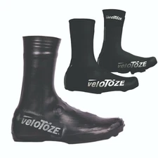 VELOTOZE TALL SHOE COVERS Medium 40.5-42.5 EU MTB or ROAD CYCLING BLACK  BNWT