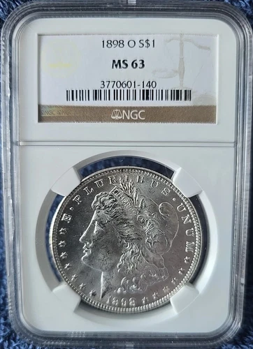 1898 O Morgan Silver Dollar NGC MS 63 Great luster and Eye Appeal Look X1