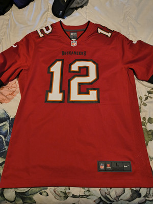 Nike Tampa Bay Buccaneers Tom Brady #12 Red NFL Football Jersey Men s L