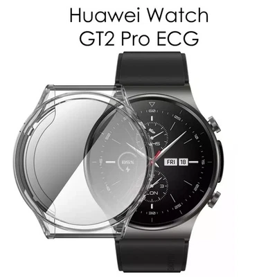 Coque Etui de Protection de Cadran Silicone Huawei Watch GT2 Pro ECG Transparent