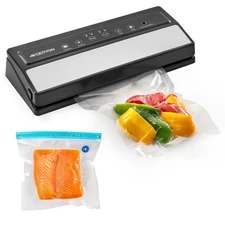 Vacuum Sealer Machine – Automatic Food Vacuum Sealer for Dry & Moist Food, Co...