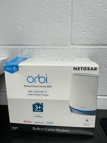 NETGEAR Orbi WiFi 6 Modem / Router Mesh System (CBR750) (RBS750)