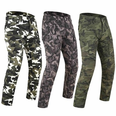 Mens Motorcycle Jeans Cargo Biker Pants with CE Protectors Motorbike Denim Jeans New