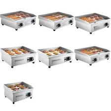 Commercial Electric Griddle 14"-30"Countertop Griddle Grill Flat Top Grill