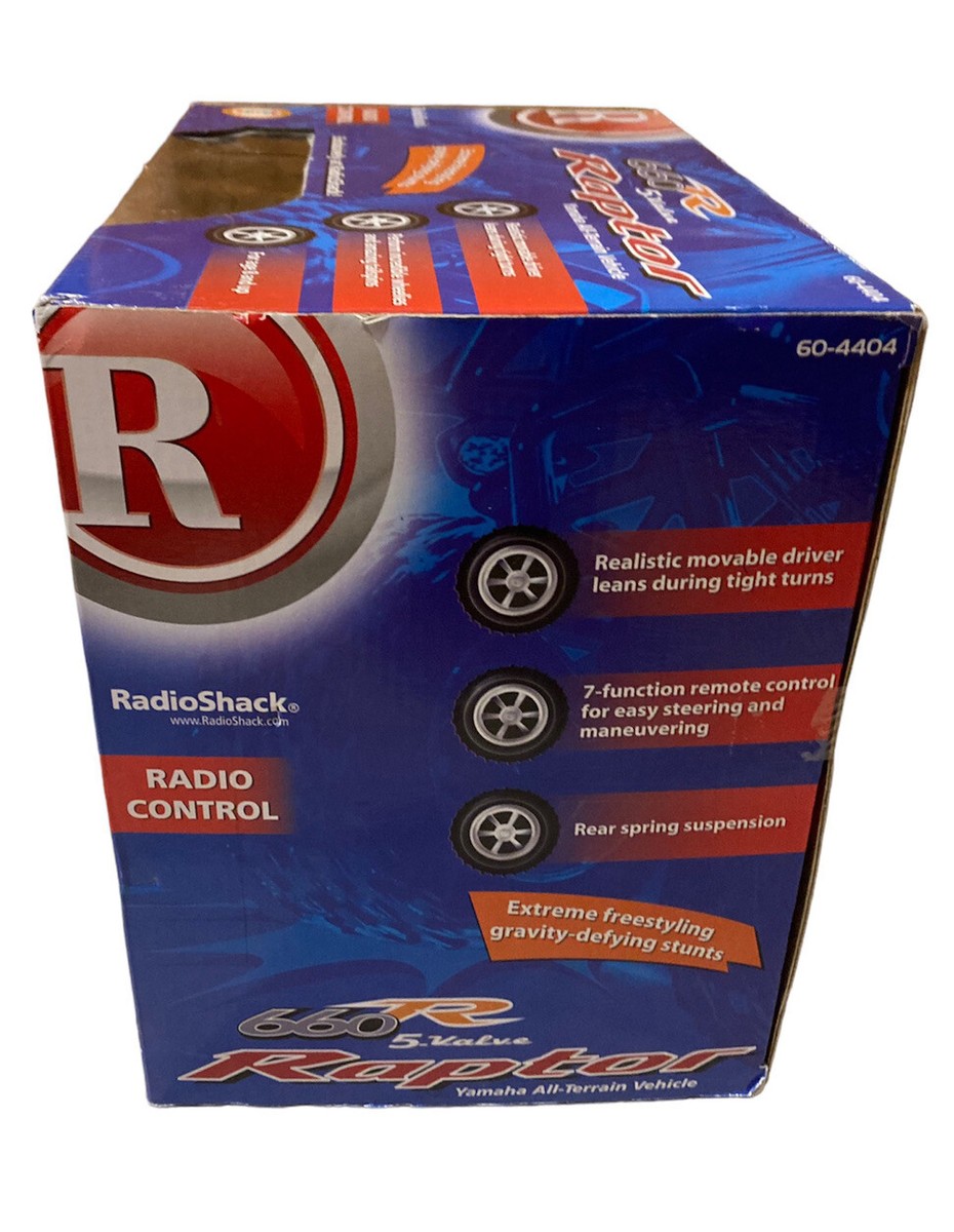 RadioShack RC Yamaha 660R 5 Valve Raptor ATV Rider Remote Control