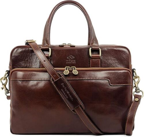 Time Resistance - Leder Aktentasche / Laptoptasche - Made in Italy